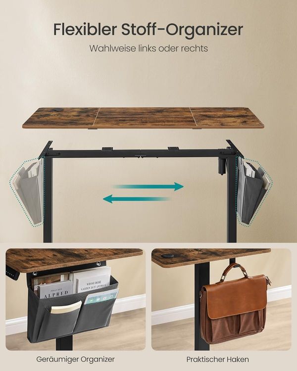 Elektrisch Höhenverstellbarer Schreibtisch FANTOM 140x60cm 4