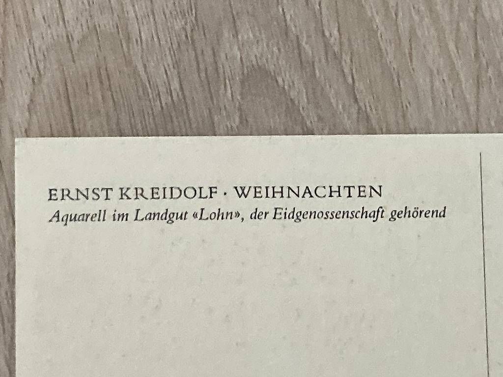 Karten: Weihnachtskarte – Gebraucht aus Schwarzenbach SG von ernesto3.6 1