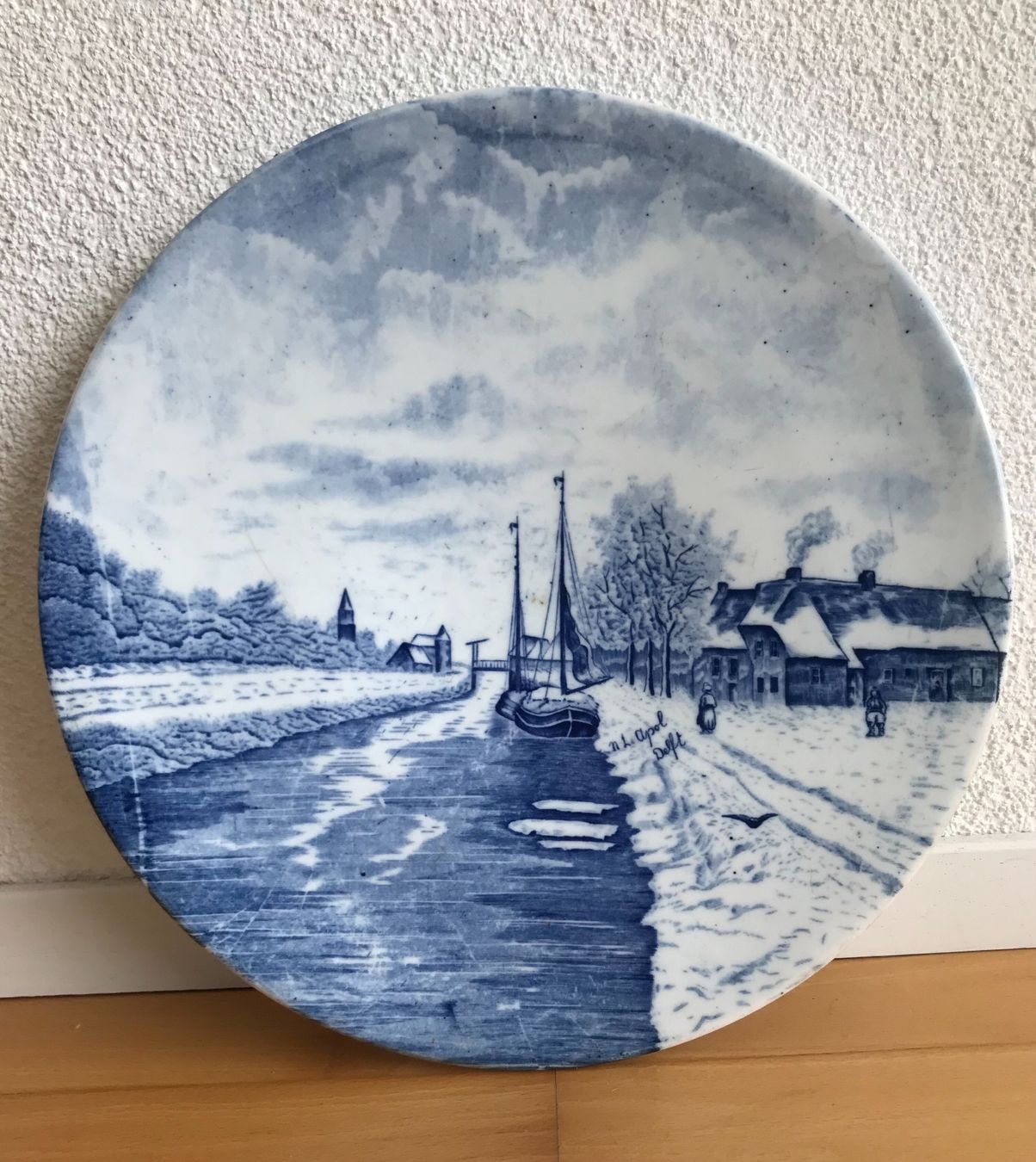 Piatti: Assiette murale Delft/ Wandteller Delft – Usato da Fribourg venduto da SD1910