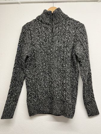 Superdry Mens Chunky Knit Zip Sweater - Size Medium