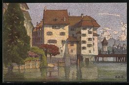 Zürich, Ortspartie an der Reuss