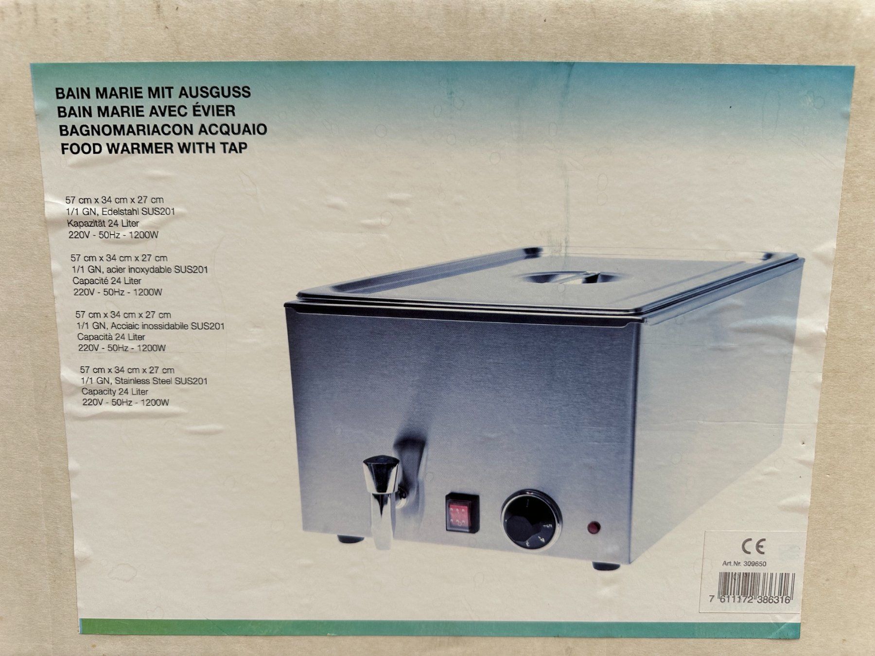 Elettrodomestici da cucina: Bain-Marie Warmhaltebehälter – Usato da Winkel venduto da rehu60