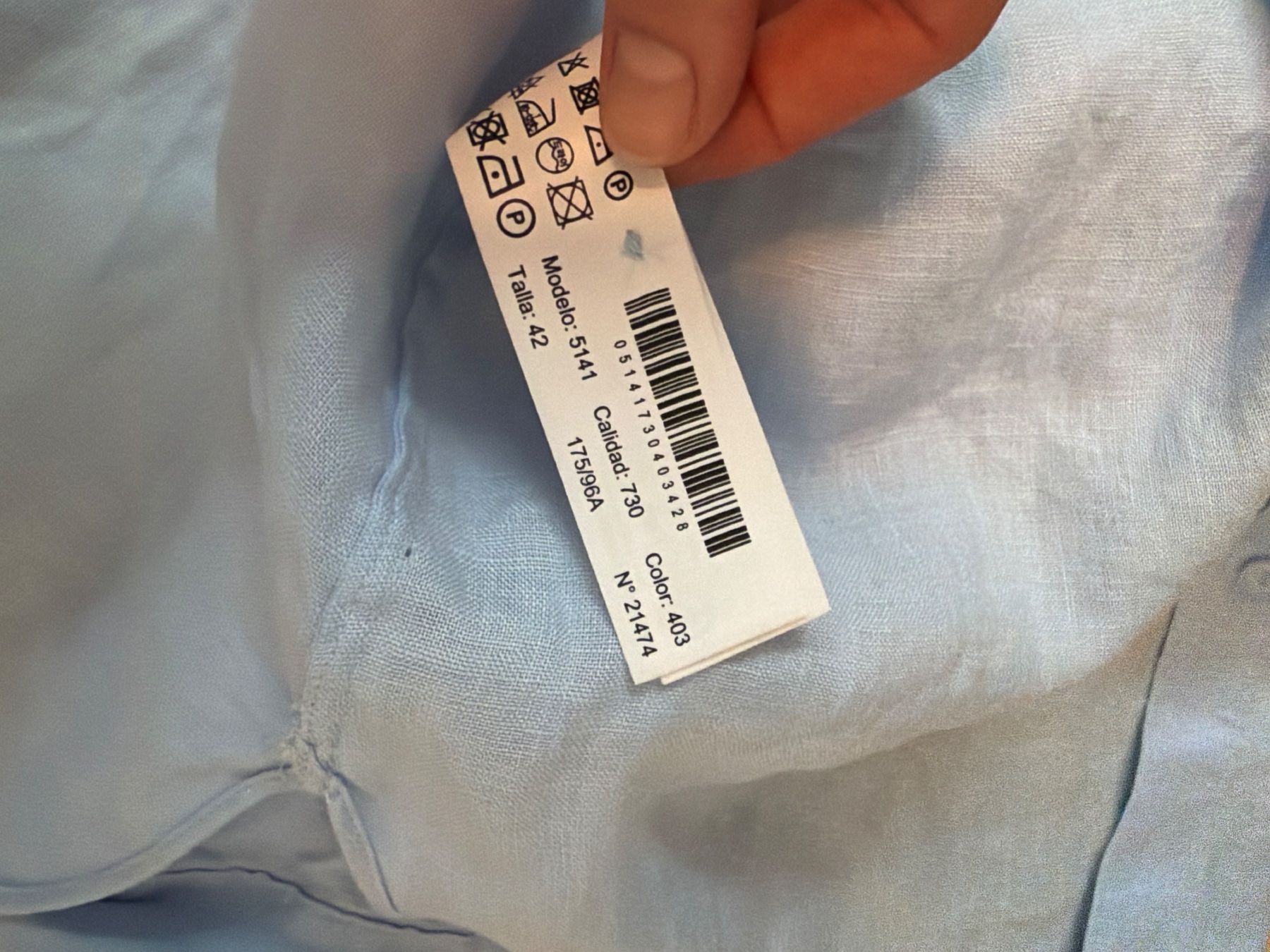 Massimo Dutti Camicie: Leinen Hemd Massimo Dutti hellblau Leinen Grösse L neu – Nuovo (secondo la descrizione) da Hettlingen venduto da blu_tb6z 3