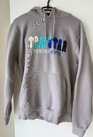 Trapstar Hoodie, Grösse S, grau-braun