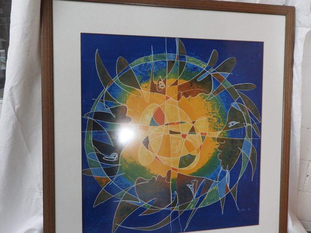 Hans Erni - Peace on Earth - Kunstdruck - Bilderrahmen 2