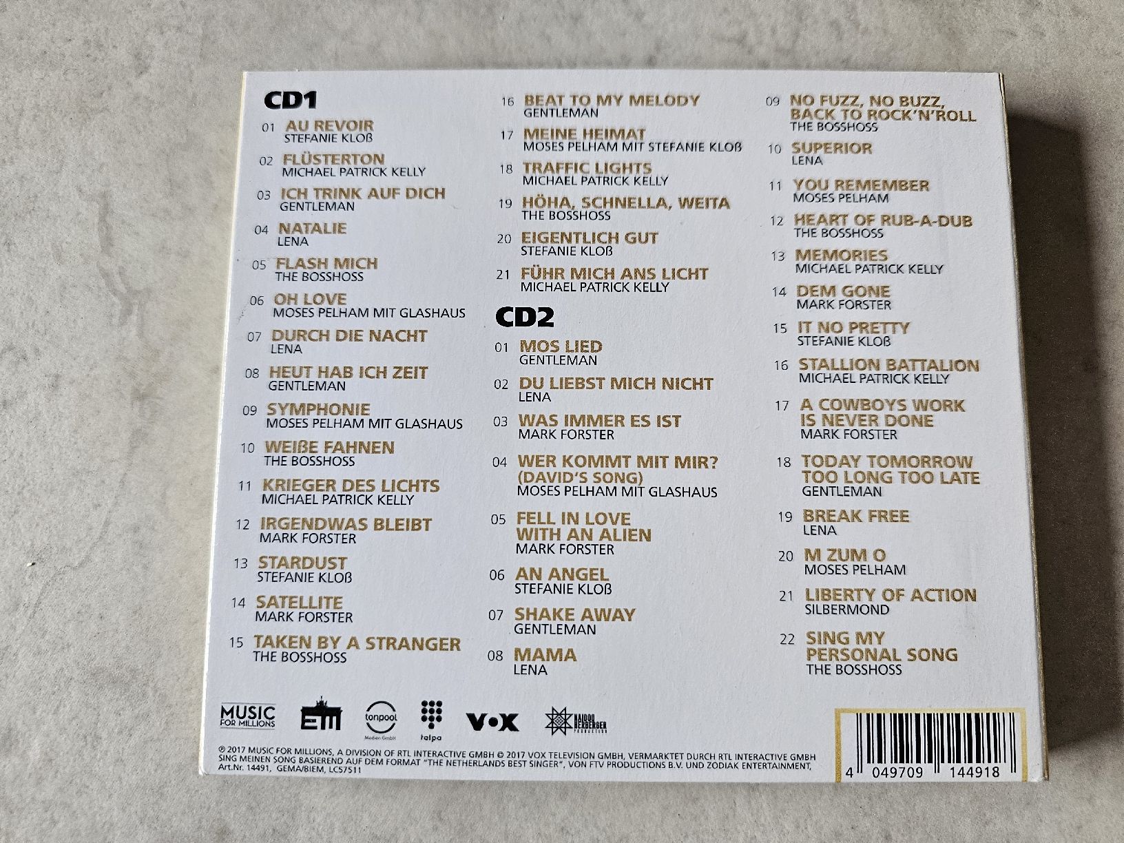 CDs: Sing meinen Song  -  Volume 4 Deluxe  /  2 CD's – Gebraucht aus Schneisingen von backstore24 1