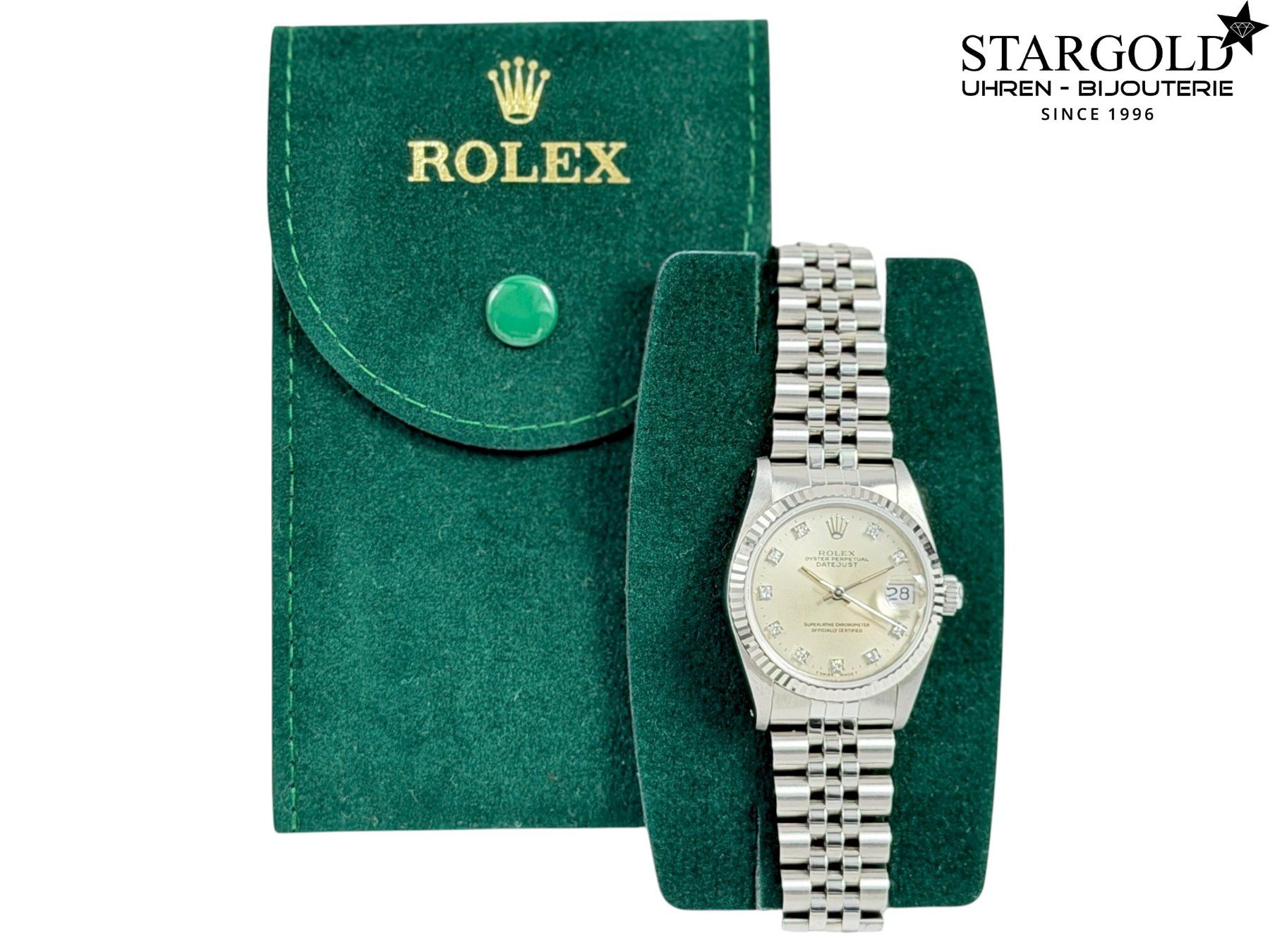 Rolex Uhren: Rolex Datejust 31 mit Diamanten - 68274 – Gebraucht aus Zürich von Stargold-Uhren 8
