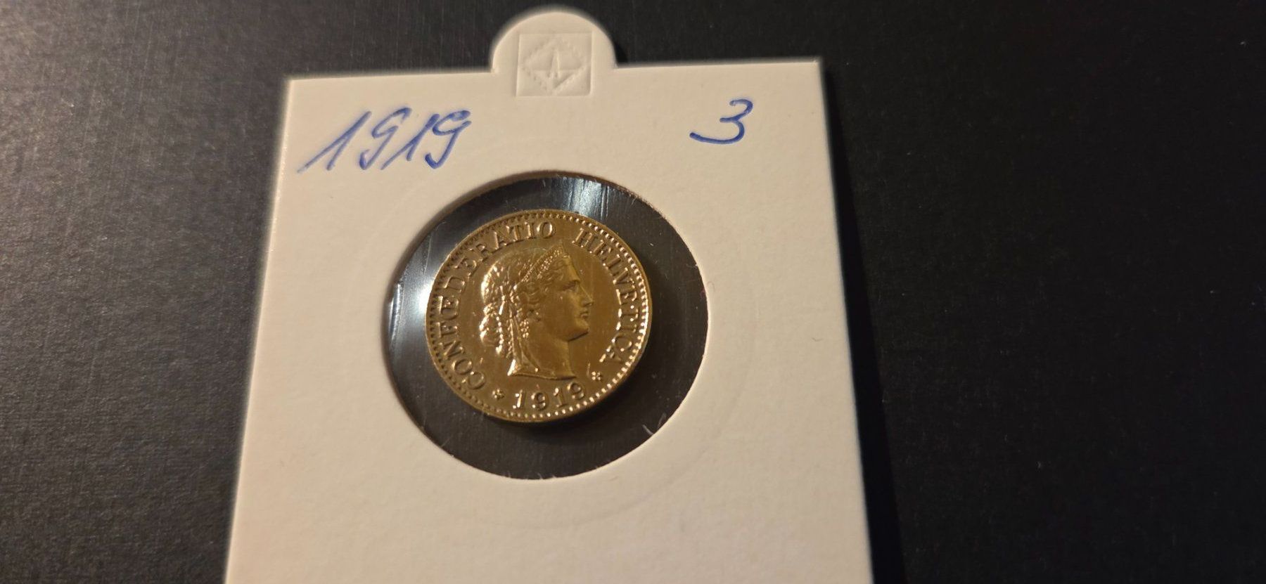 Tutti le monete: 10 Rappen 1919 Messing – Usato da Rütschelen venduto da Urmel16