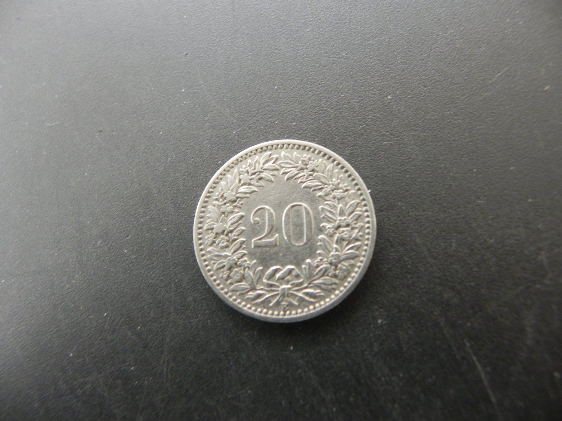 Tutti le monete: Schweiz 20 Rappen 1908 B – Usato da Biel/Bienne venduto da Gogolozi 1