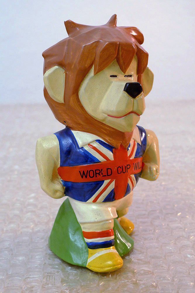 Statuette: Fussball World Cup Willie Maskottchen – Usato da Zürich venduto da nasowasX