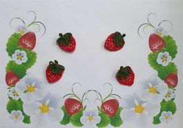 4 Stk Erdbeeren gehäkelt, crochet, fragole uncinetto 926 B