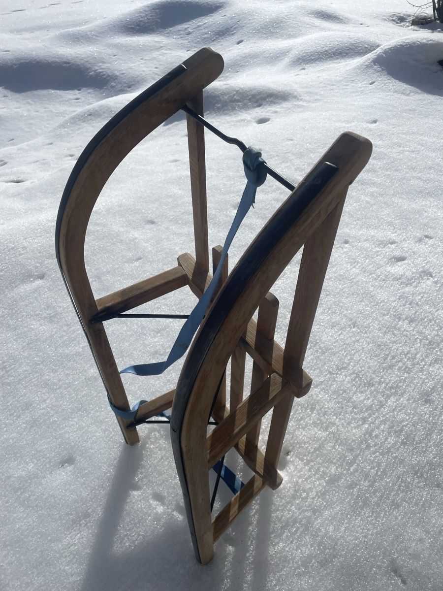 Davos Slitta: Davoser-Holzschlitten ,90 cm – Usato da Matten(St.Stephan) venduto da hjkl000 3
