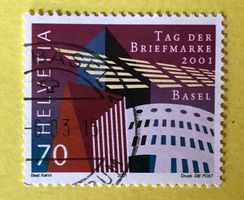 Nr.1038 GESTEMPELT Moderne Architektur in Basel 2001   