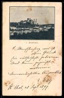 AK Aarburg, Schloss und Ortsansicht am Fluss
