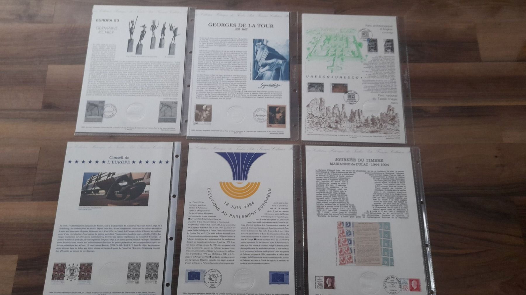 Tutti i francobolli: Frankreich Jahr edition 92/93 – Usato da Balgach venduto da SIMEON27 5