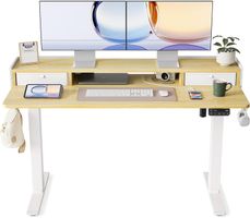 Schreibtisch elektrisch höhenverstellbar 140x60 cm