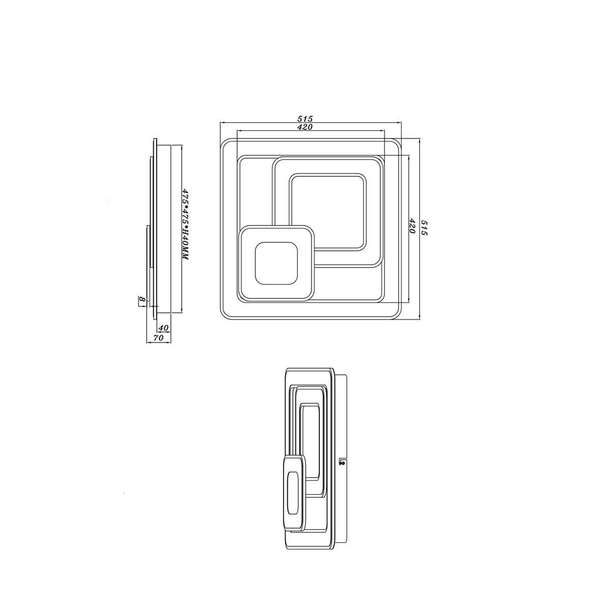 Lampadari & plafoniere: LED Deckenleuchte, Farbwechsler, 9250 LM – Nuovo (secondo la descrizione) da Kreuzlingen venduto da Smart-Light 8