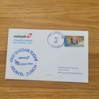 Luftpost Swissair Atlanta 1987