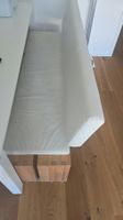 Sitzbank Echtleder und Massivholz Buche
