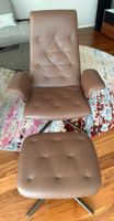 Top-Angebot - Walter Knoll „Healey“ Ledersessel mit Hocker