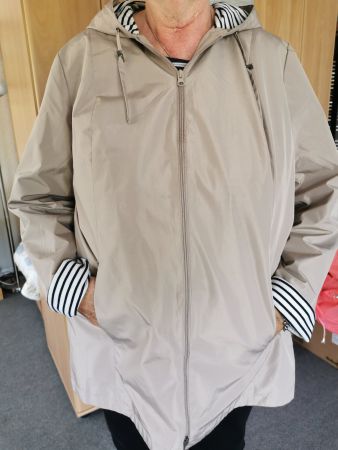 Leichte Übergangsjacke, beige, Gr. 50, ideal für Frühling!