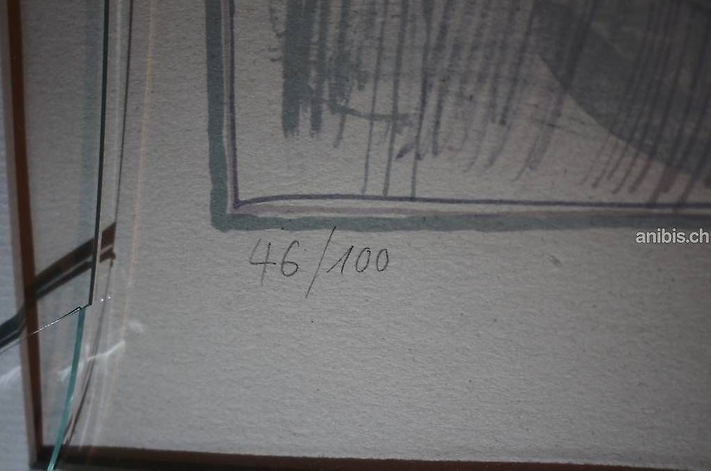 Grafica & Litografie: sign. Lithographie von Hans Rudolf Strupler – Usato da Zürich venduto da axolottchen 3