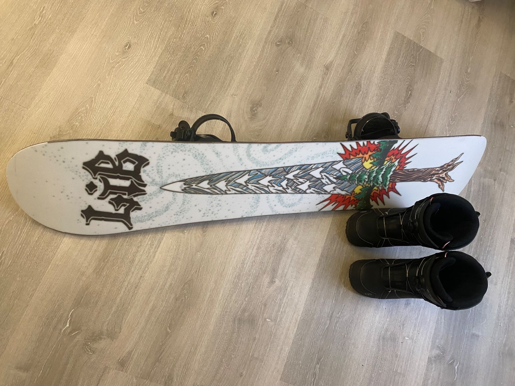 Lib Tech Board: Snowboard Lib Tech mit Bindung und Boots schwarz – Usato da Reutlingen venduto da mar_52wm 1