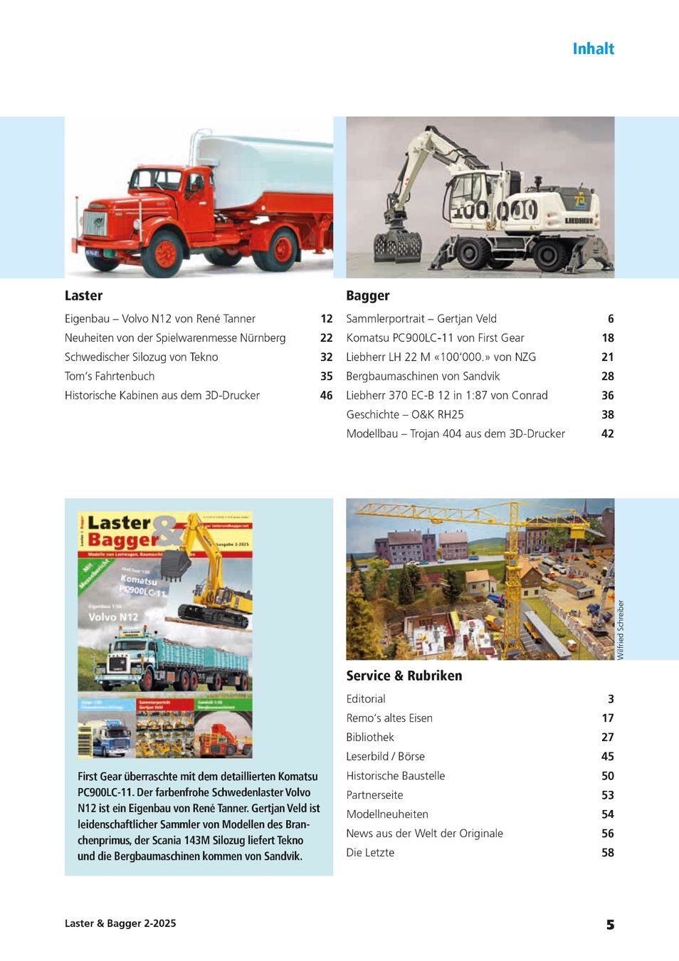Revues & Magazines: Laster & Bagger 2-2025 – Neuf avec emballage d'origine à Urtenen-Schönbühl par BAGGERMODELLE 1