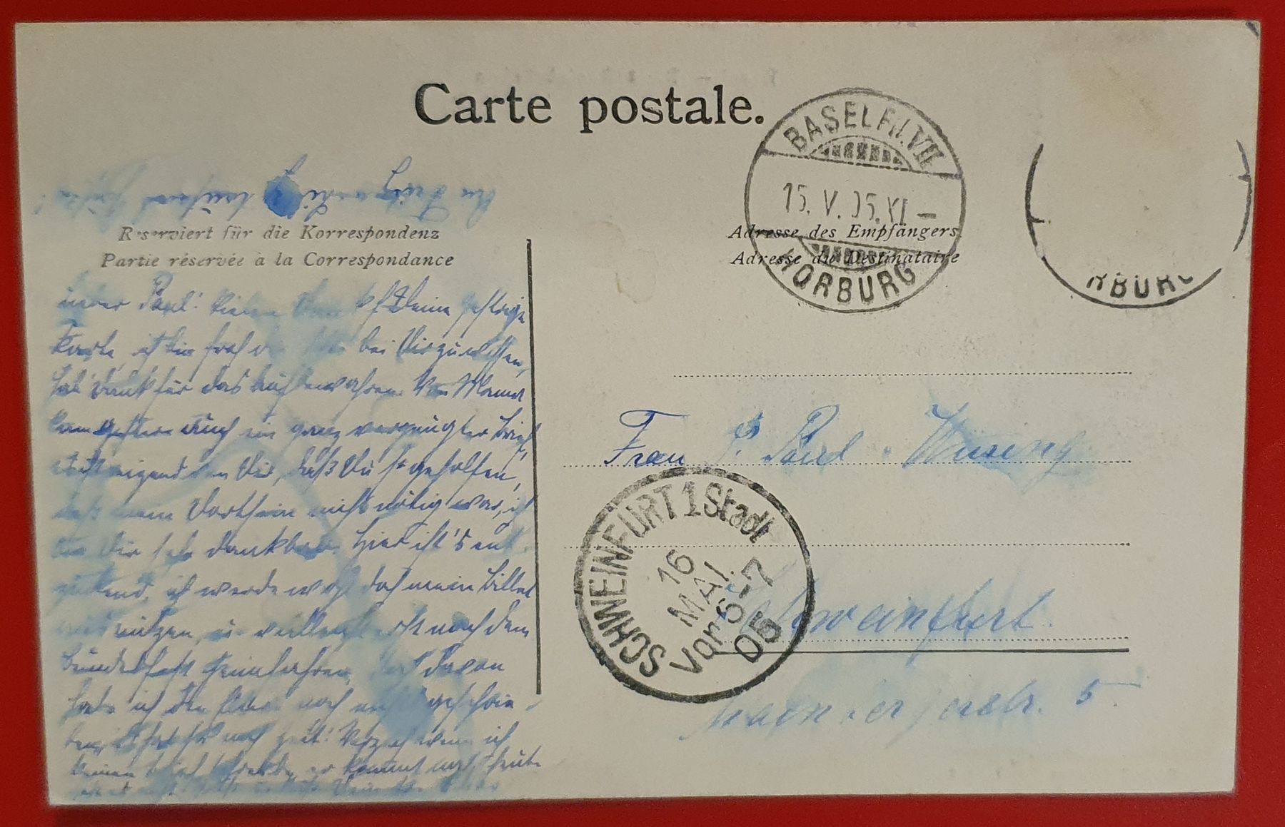 Cartoline postali: 2 Ansichtskarte von Basel 1903/05 – Usato da Kreuzlingen venduto da Rschweiz1 4