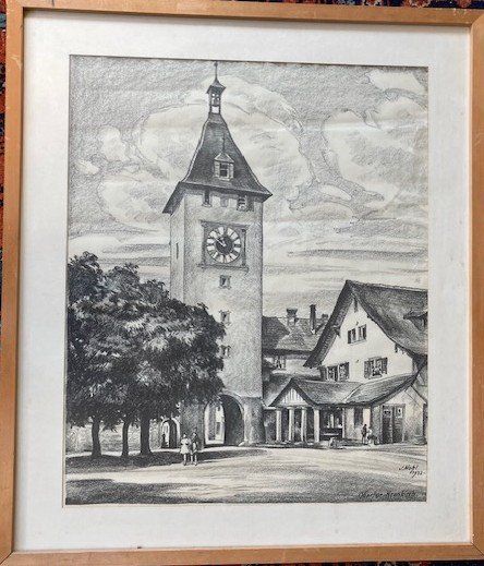 Arts picturaux & lithographies: Nohl Jakob. Obertor Neunkirch SH – D'occasion à Frauenfeld par picowalo