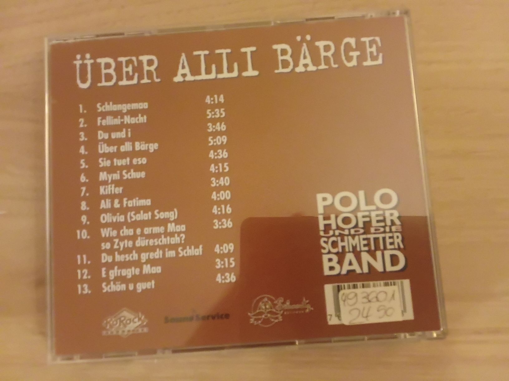 CD: Polo Hofer Schmetter Band – Usato da Liebefeld venduto da CD-Urs 1