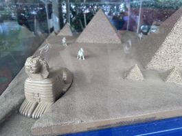 Maquette Égypte Sphinx Pyramides 100x150