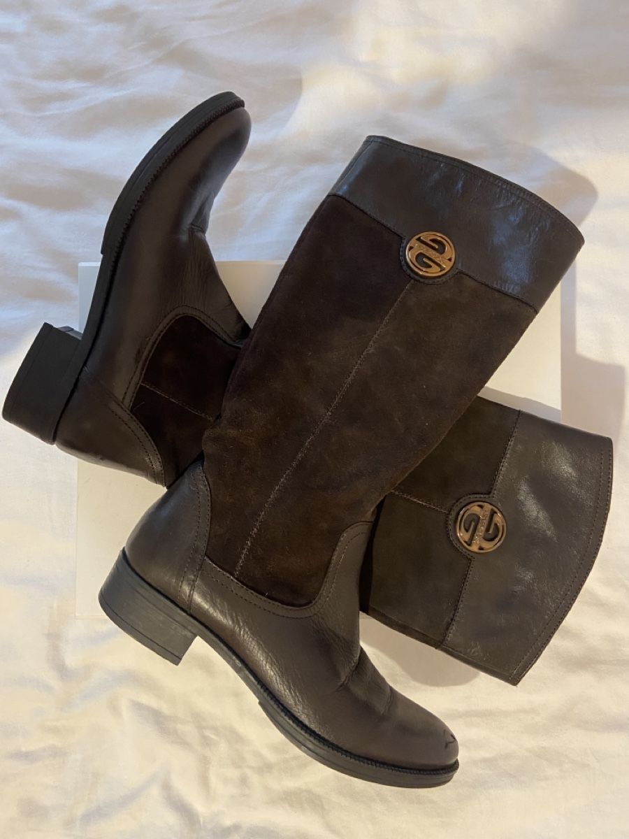 Geox Damenschuhe: Bottes marron Geox en cuir et daim véritable – Gebraucht aus Chêne-Bougeries von sor_9rzp 1