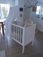 Schönes Kinderbett/Babybett/Stubenwagen, shabby