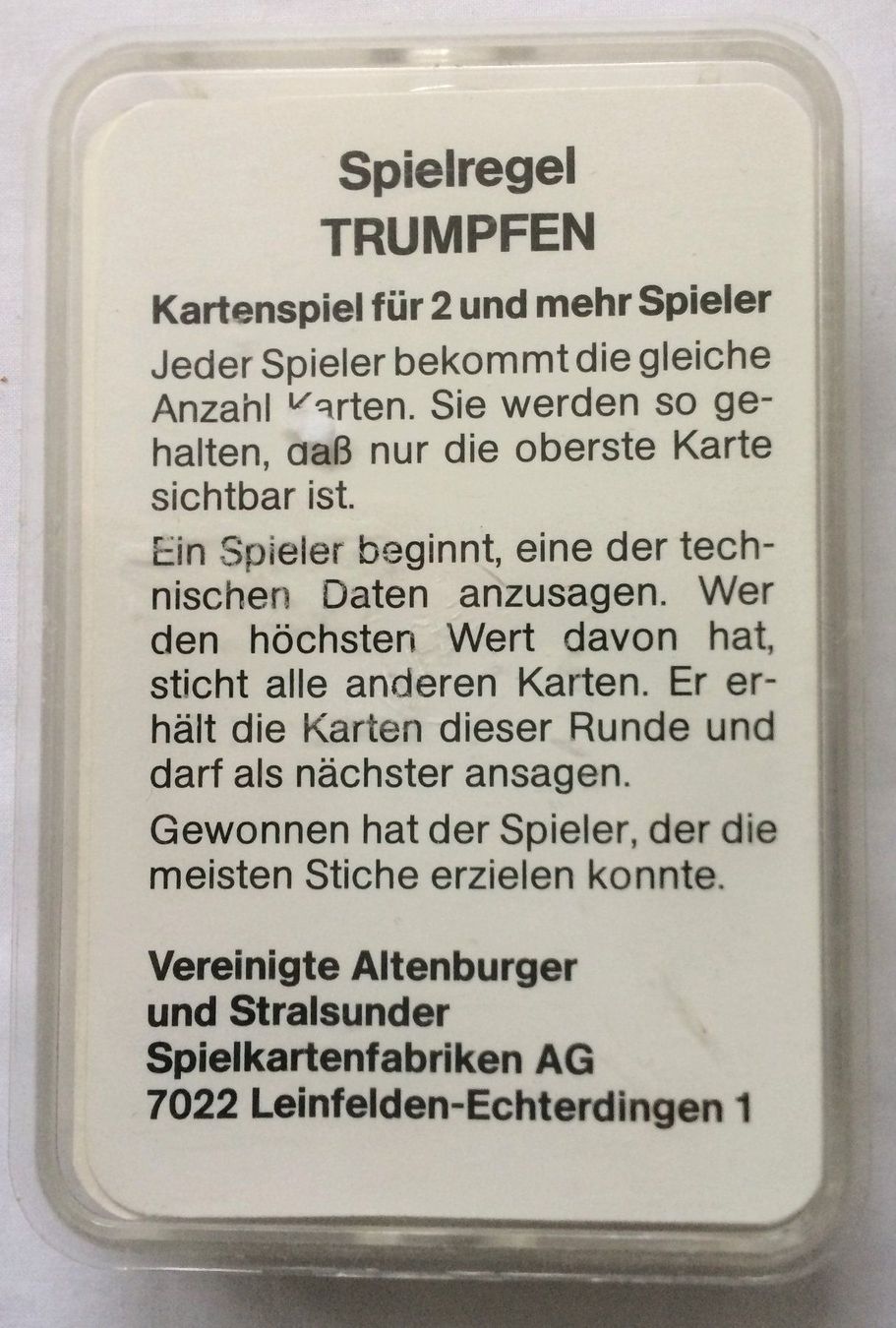 Giochi: Quartett - REKORDE DER TIERWELT - ASS – Usato da Schaffhausen venduto da durruti 6