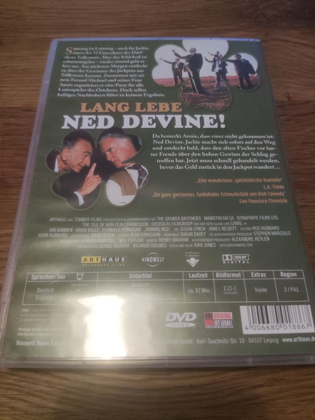Tutti i DVDs: Lang Lebe Ned Devine! - mit Ian Brennan (DVD) – Usato da Oberembrach venduto da giu_7ksd 1