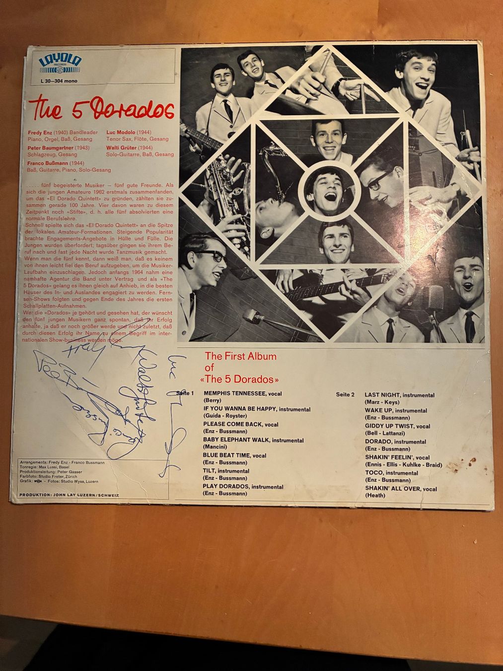 Schallplatten: The 5 Dorados / LP / LAYOLA – Gebraucht aus Luzern von highstret 1