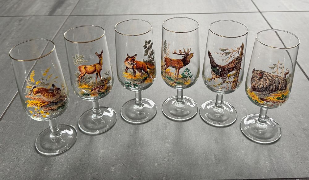 Glaser Mit Jagdmotiven