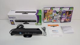 Xbox 360 Kinect Kamera mit Spielen in OVP