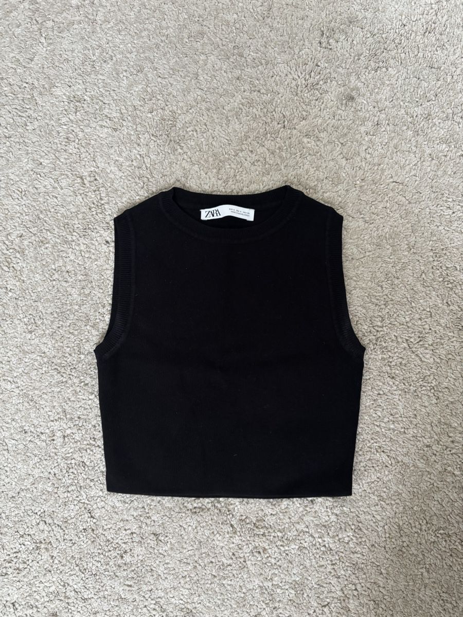 Zara Top: Top Zara nero – Nuovo (secondo la descrizione) da Bern venduto da katypustovarov