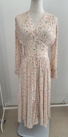 ROTATE Birger Christensen floral-print midi dress