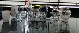 12 Wunderschöne GLAS Blumenvasen