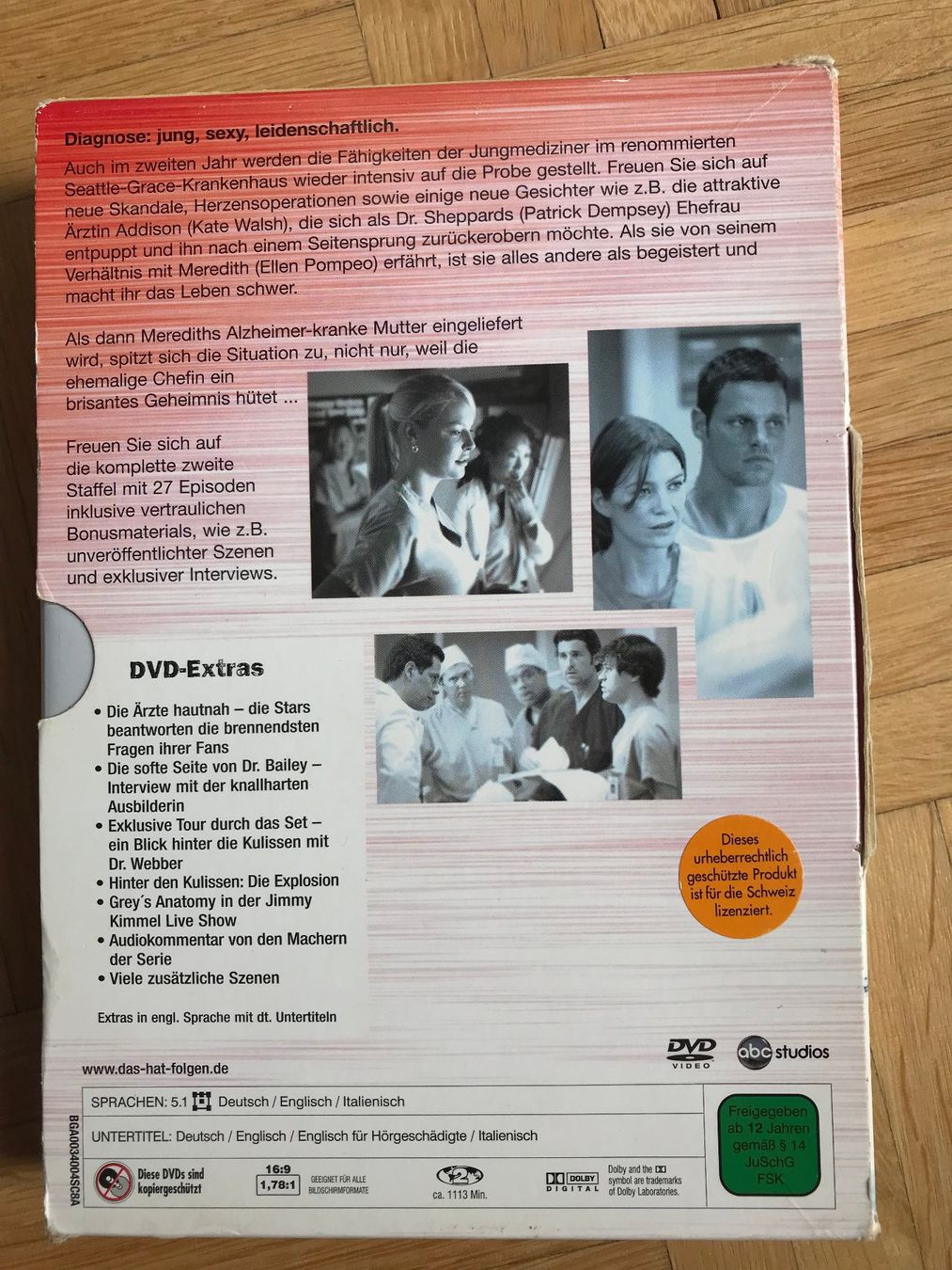 Tutti i DVDs: Grey's Anatomy - Staffel 2 - DVD – Usato da Zürich venduto da Malcom 1