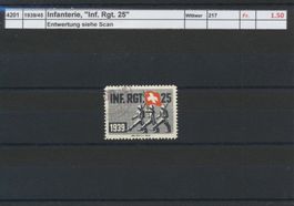 1939/45 Infanterie, "Inf. Rgt. 25", gestempelt
