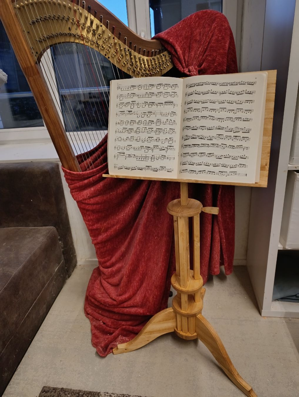 Supporti per strumenti musicali & leggii: Notenständer aus Holz – Nuovo (secondo la descrizione) da Herisau venduto da kjs_lcs6