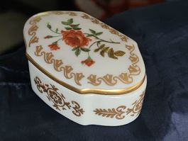 Kaiserin Josephine Rosengarten Porzellan Dose Box 4X6cm 1980