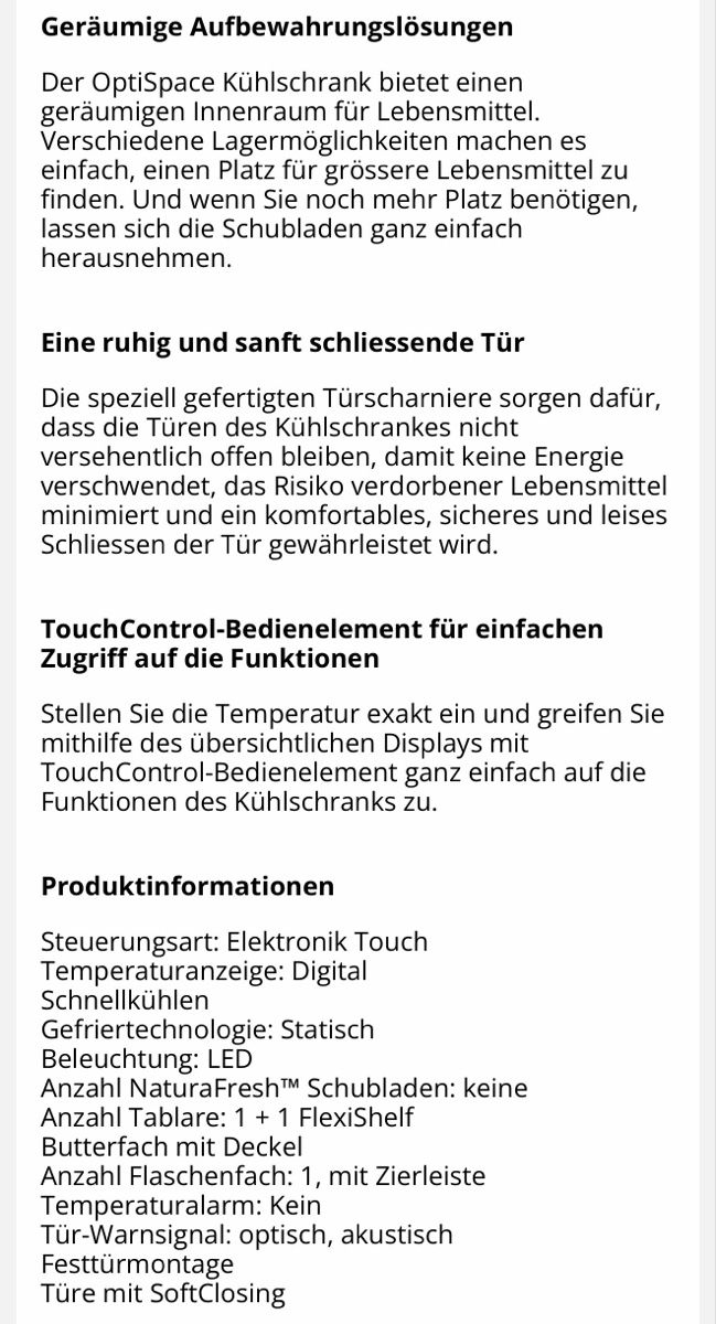 Electrolux Frigoriferi: Electrolux IK1345SL Kühlschrank links – Usato da Zürich venduto da Syossmen 6