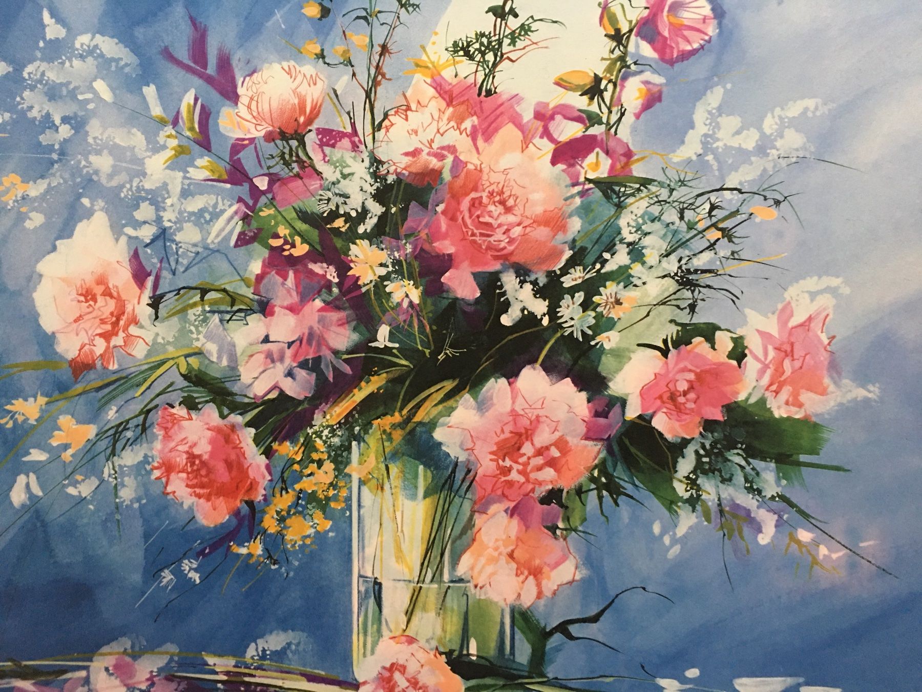 Grafica & Litografie: Roche  "Bouquet de Fleurs"    Farblithographie – Usato da Nennigkofen venduto da waltraub 4