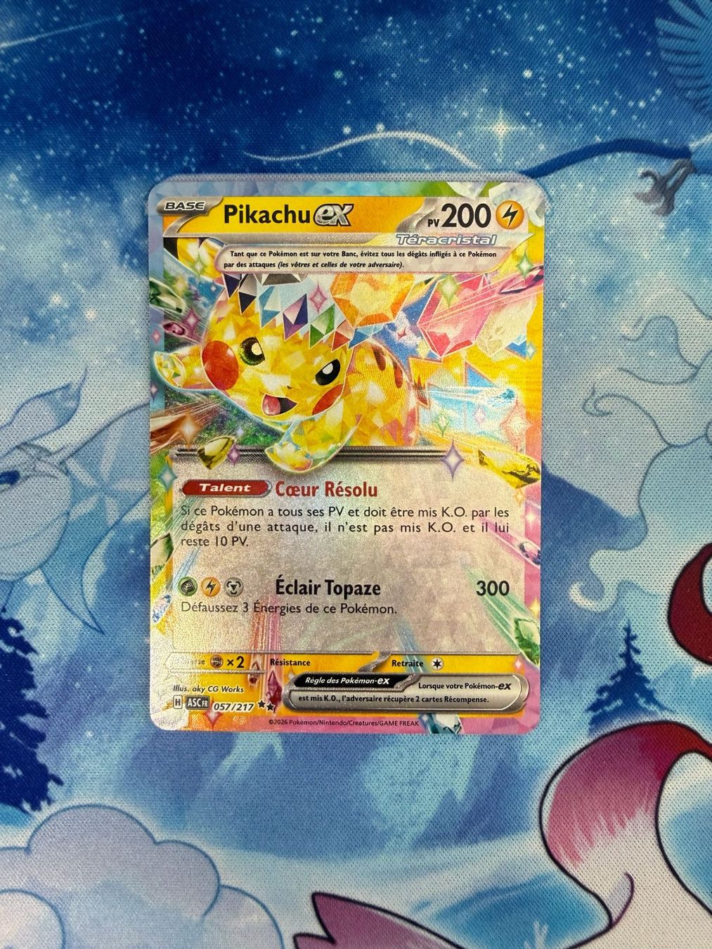 Pokémon Carte collezionabili: Pikachu EX - ASC 057 FR – Nuovo (secondo la descrizione) da Courgenay venduto da ScamBoxOff