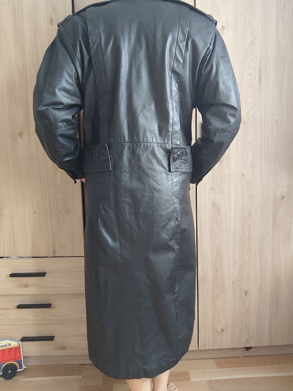 Cappotti: Vintage Black Leather Coat size unknown – Usato da Mägenwil venduto da VintageGirly 8